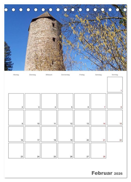 Produktbild: Weinheim an der Bergstra&szlig;e Planer (Tischkalender 2026 DIN A5 hoch), CALVENDO Monatskalender