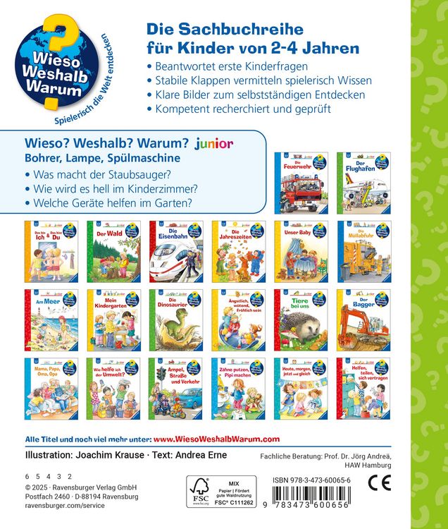 Produktbild: Wieso? Weshalb? Warum? junior, Band 76 - Bohrer, Lampe, Sp&uuml;lmaschine
