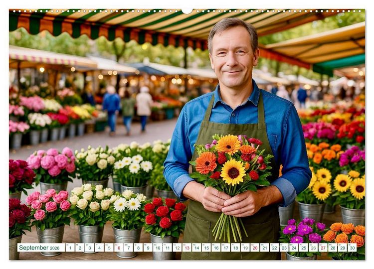 Produktbild: Floristen und ihr Handwerk (hochwertiger Premium Wandkalender 2026 DIN A2 quer), Kunstdruck in Hochglanz