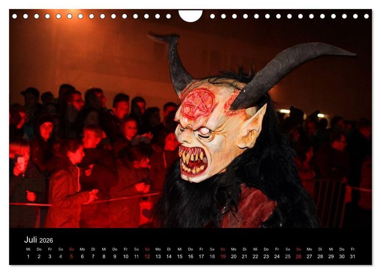 Produktbild: Perchten 2026 (Wandkalender 2026 DIN A4 quer), CALVENDO Monatskalender