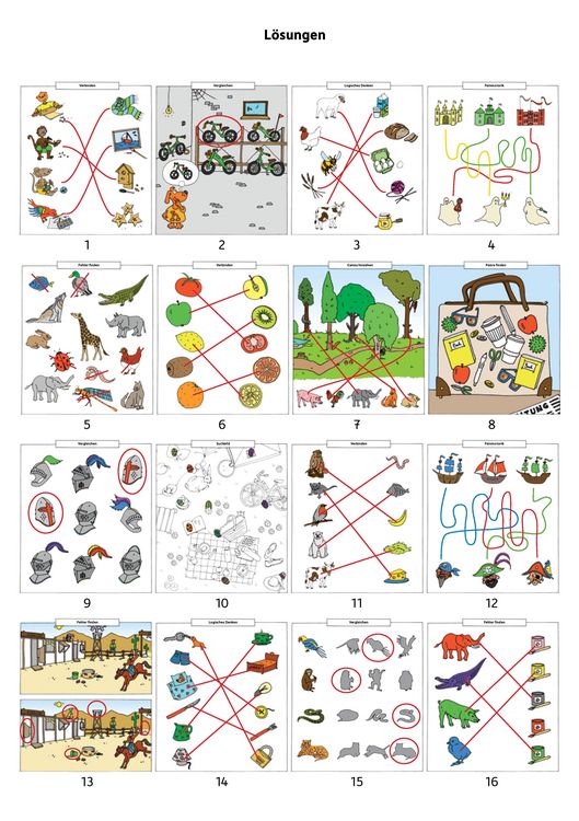 Produktbild: Kindergartenblock ab 4 Jahre - Verbinden, vergleichen, Fehler finden