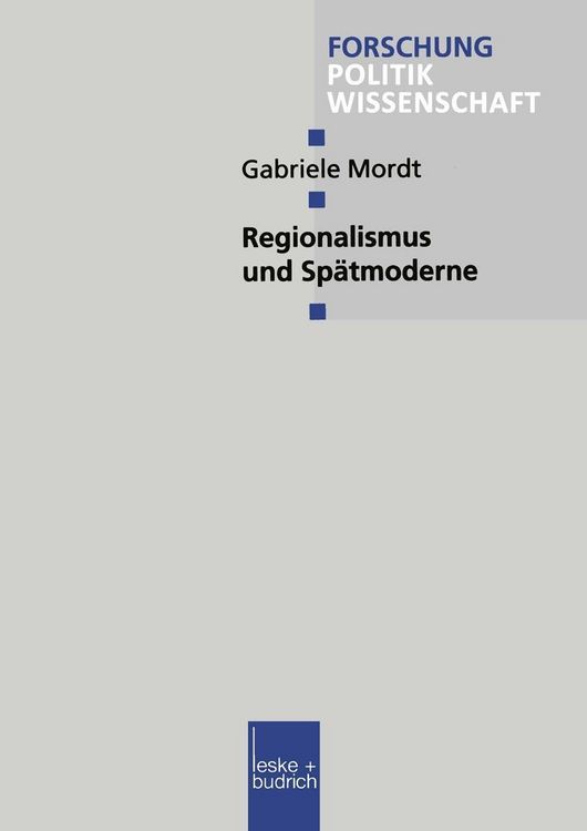 Produktbild: Regionalismus und Sp&auml;tmoderne