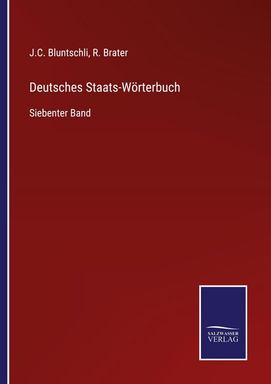 Produktbild: Deutsches Staats-W&ouml;rterbuch