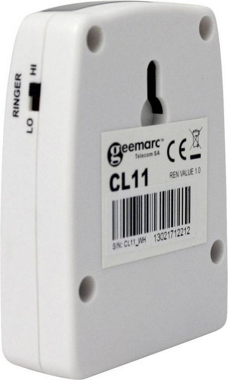 Produktbild: Geemarc CL11_WH Funkklingel Klingeltonverst&auml;rker Komplett-Set