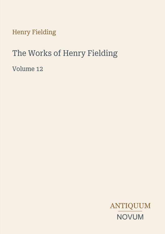 Produktbild: The Works of Henry Fielding