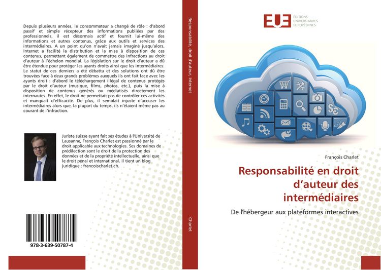 Produktbild: Responsabilit&eacute; en droit d'auteur des interm&eacute;diaires
