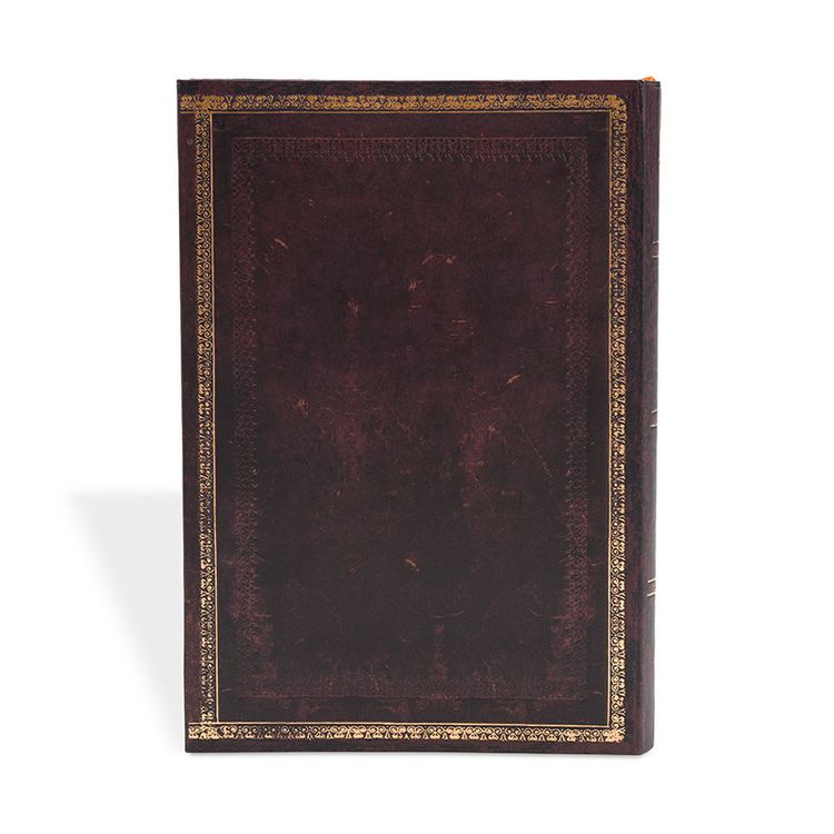 Produktbild: Hardcover Notizbuch Schwarzes Marokkoleder Flexi, Mini, Liniert