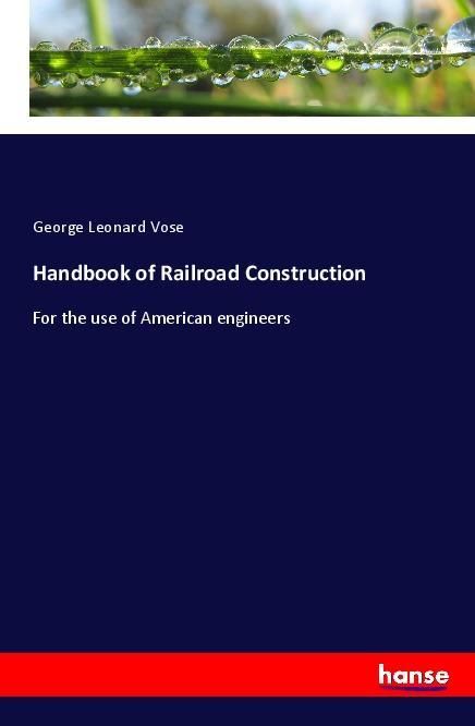 Produktbild: Handbook of Railroad Construction