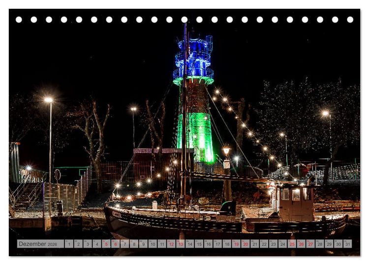 Produktbild: Seebad B&uuml;sum (Tischkalender 2026 DIN A5 quer), CALVENDO Monatskalender