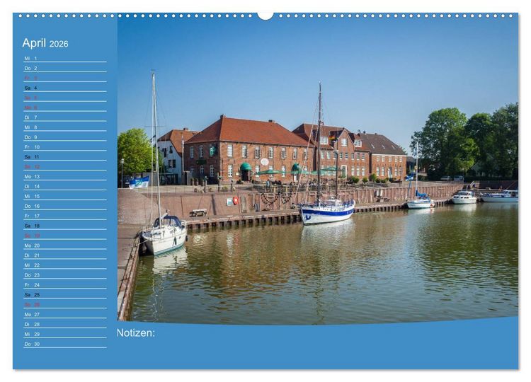 Produktbild: Hooksiel im Friesland (Wandkalender 2026 DIN A2 quer), CALVENDO Monatskalender