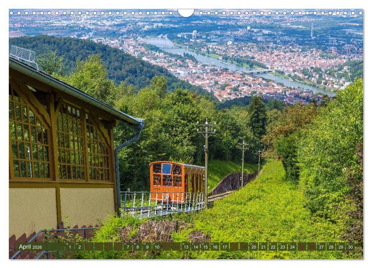Produktbild: Heidelberger Neckarzauber (Wandkalender 2026 DIN A3 quer), CALVENDO Monatskalender