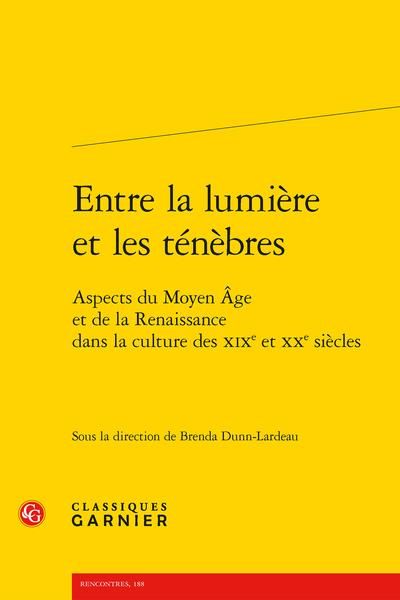 Produktbild: Entre la Lumiere et les Tenebres Aspects du Moyen Age et de la