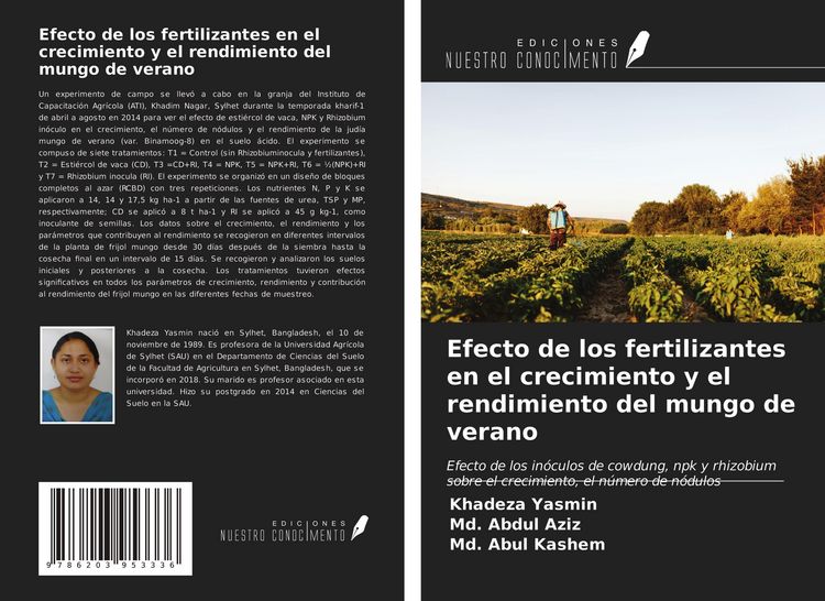 Produktbild: Efecto de los fertilizantes en el crecimiento y el rendimiento del mungo de verano