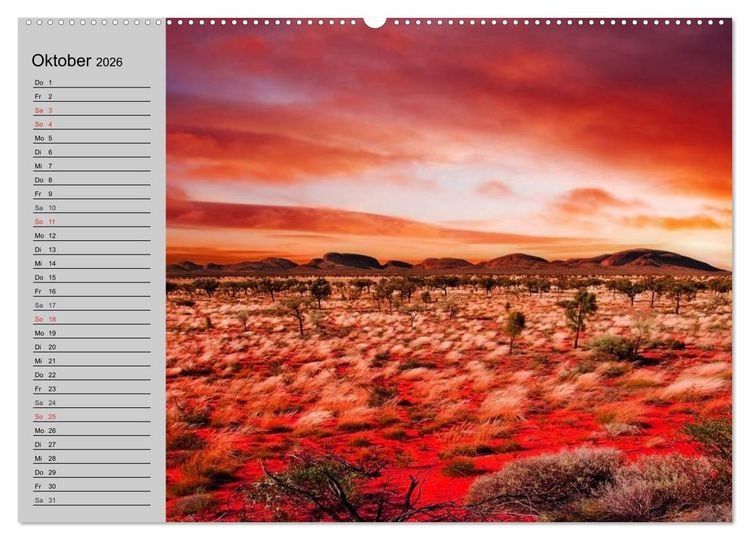 Produktbild: Australien. Impressionen (Wandkalender 2026 DIN A2 quer), CALVENDO Monatskalender