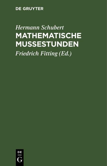 Produktbild: Mathematische Mu&szlig;estunden