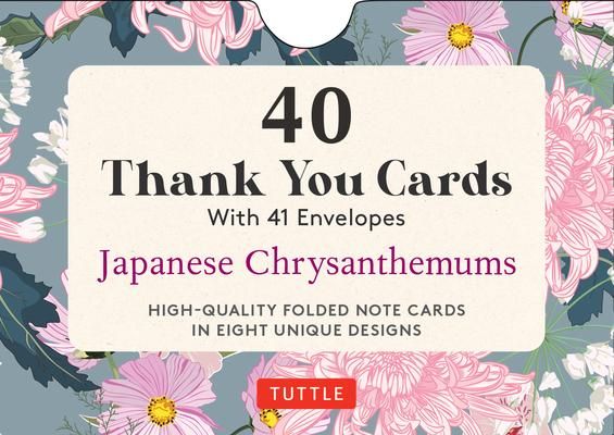 Produktbild: Japanese Chrysanthemums, 40 Thank You Cards with Envelopes