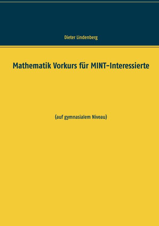 Produktbild: Mathematik Vorkurs f&uuml;r MINT-Interessierte