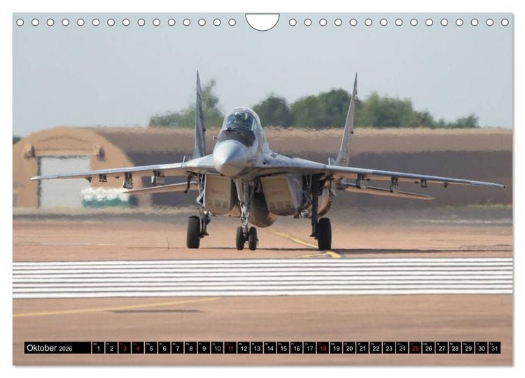 Produktbild: Augenblicke in der Luft: MiG-29 Fulcrum (Wandkalender 2026 DIN A4 quer), CALVENDO Monatskalender