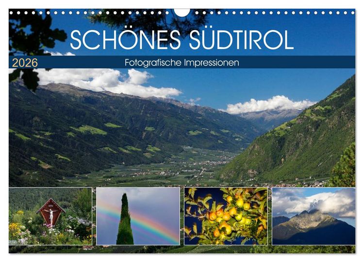 Produktbild: Sch&ouml;nes S&uuml;dtirol (Wandkalender 2026 DIN A3 quer), CALVENDO Monatskalender