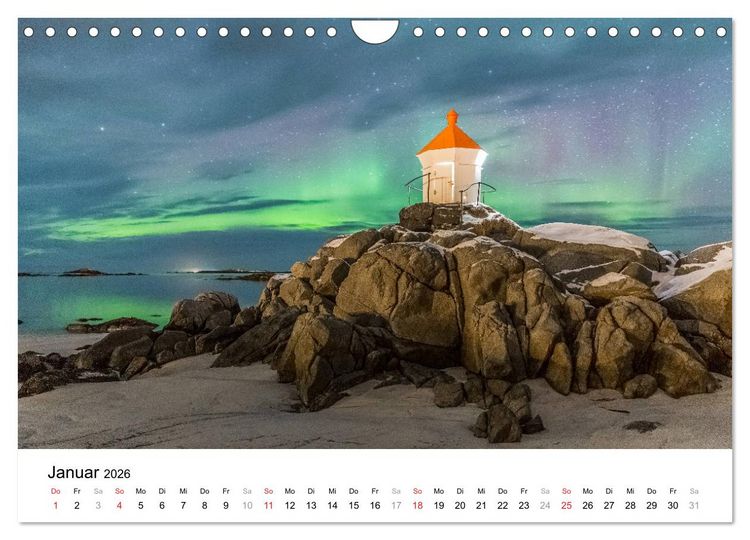 Produktbild: LEUCHTT&Uuml;RME - rund um den Globus (Wandkalender 2026 DIN A4 quer), CALVENDO Monatskalender