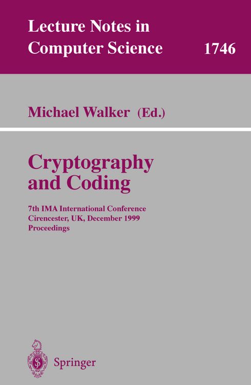 Produktbild: Cryptography and Coding