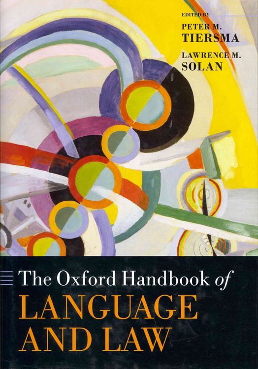 Produktbild: The Oxford Handbook of Language and Law