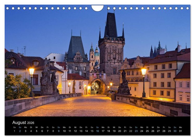 Produktbild: Metropolen zur blauen Stunde 2026 (Wandkalender 2026 DIN A4 quer), CALVENDO Monatskalender