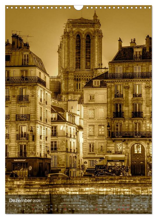 Produktbild: Paris - Die Sch&ouml;ne am Fluss (Wandkalender 2026 DIN A3 hoch), CALVENDO Monatskalender