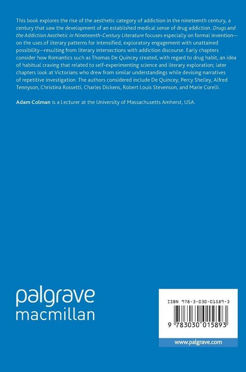 Produktbild: Drugs and the Addiction Aesthetic in Nineteenth-Century Literature
