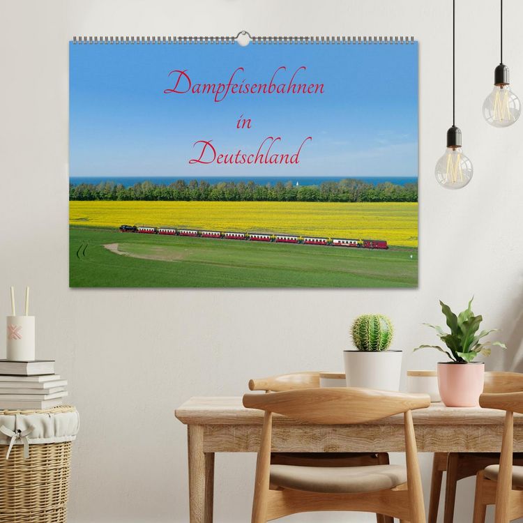 Produktbild: Dampfeisenbahnen in Deutschland (Wandkalender 2026 DIN A2 quer), CALVENDO Monatskalender