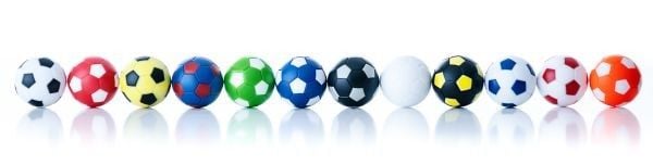 Produktbild: Winspeed - Kickerball Mix 35 mm, 10er Set