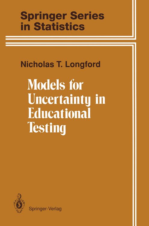 Produktbild: Models for Uncertainty in Educational Testing