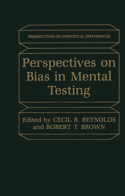 Produktbild: Perspectives on Bias in Mental Testing