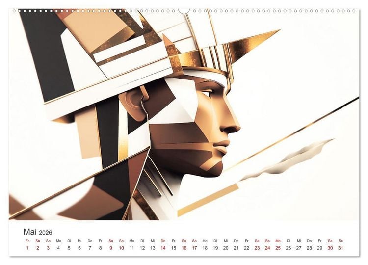 Produktbild: Die Farben des Origami (hochwertiger Premium Wandkalender 2026 DIN A2 quer), Kunstdruck in Hochglanz