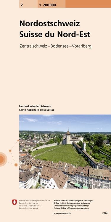 Bild vom Artikel Schweiz Nord-Ost 1 : 200 000 vom Autor Bundesamt für Landestopografie swisstopo