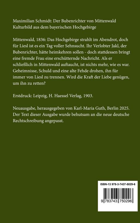 Produktbild: Der Bubenrichter von Mittenwald