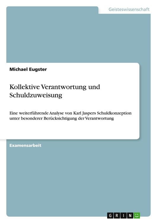 Produktbild: Kollektive Verantwortung und Schuldzuweisung
