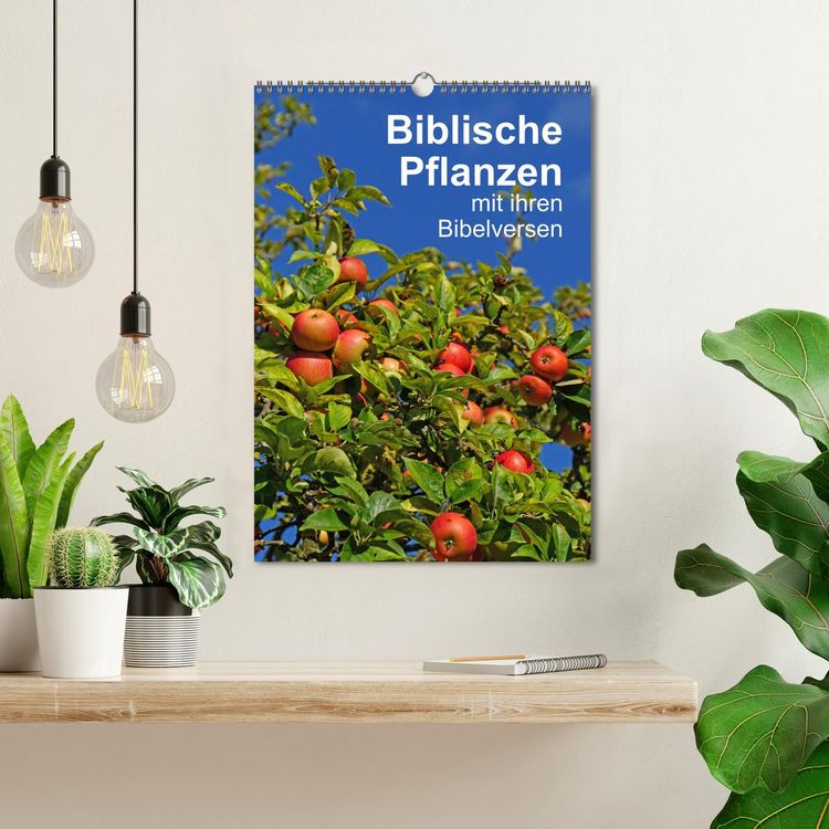 Produktbild: Biblische Pflanzen mit ihren Bibelversen (Wandkalender 2026 DIN A3 hoch), CALVENDO Monatskalender