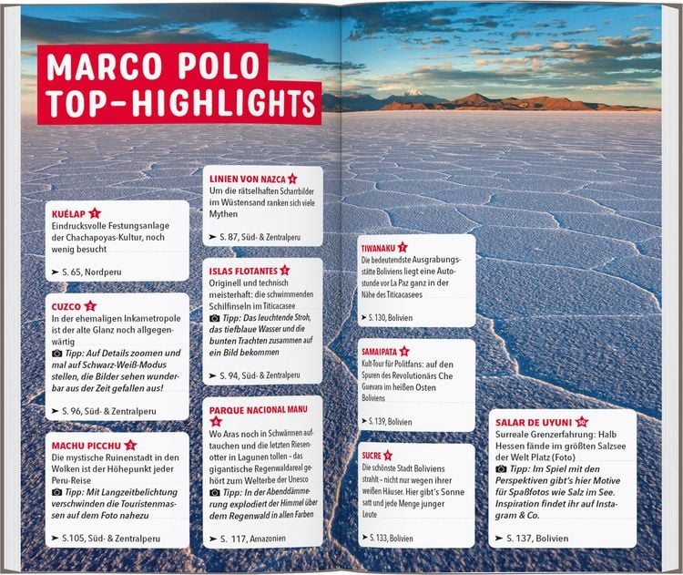Produktbild: MARCO POLO Reisef&uuml;hrer Peru & Bolivien