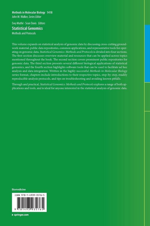 Produktbild: Statistical Genomics