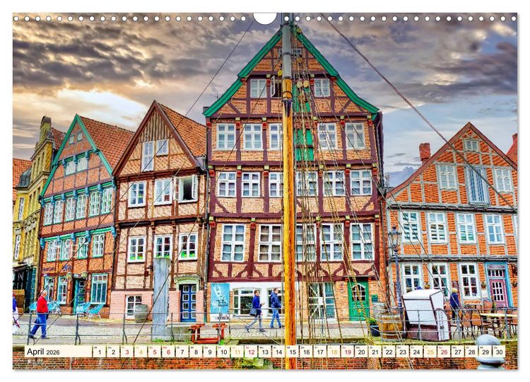 Produktbild: Reise durch Deutschland - Hansestadt Stade (Wandkalender 2026 DIN A3 quer), CALVENDO Monatskalender