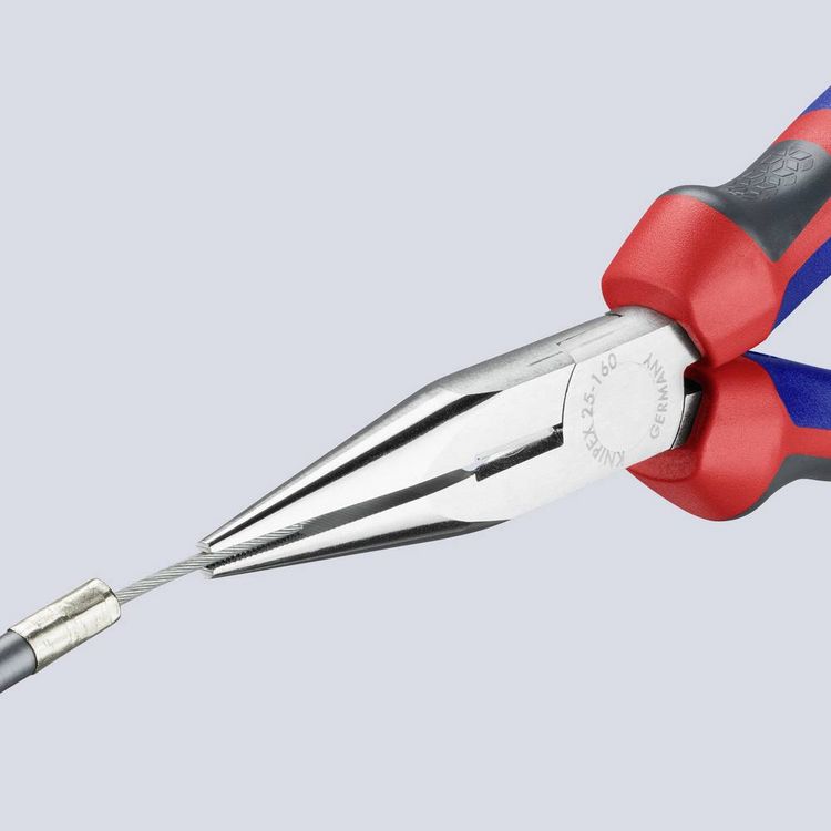 Produktbild: Knipex 25 05 160 Elektronik- u. Feinmechanik Flachrundzange Gerade Vanadium Elektrostahl 160mm