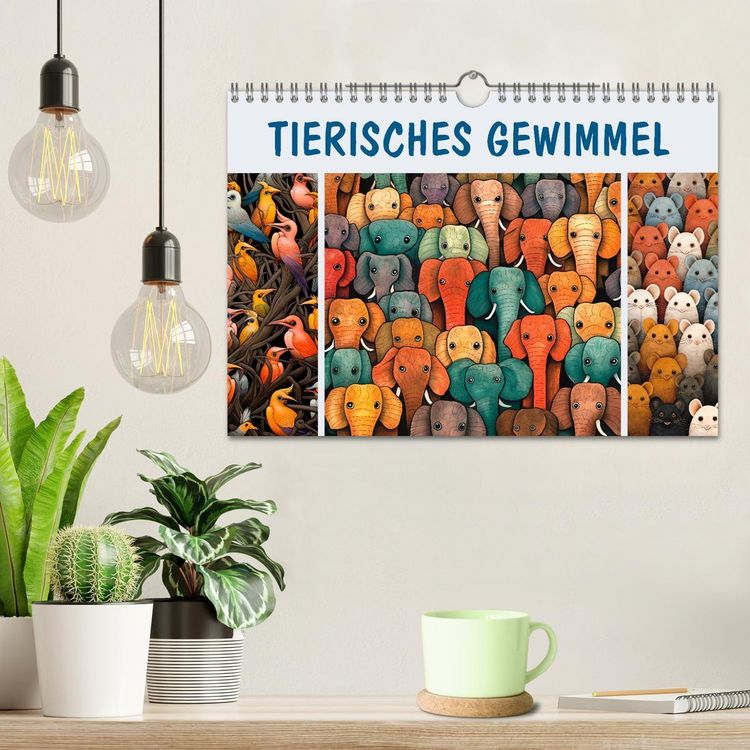 Produktbild: Tierisches Gewimmel (Wandkalender 2026 DIN A4 quer), CALVENDO Monatskalender