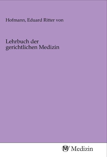 Produktbild: Lehrbuch der gerichtlichen Medizin