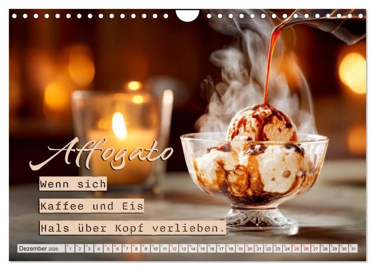 Produktbild: Kaffeemagie - Ein Jahr voller Genussmomente (Wandkalender 2026 DIN A4 quer), CALVENDO Monatskalender