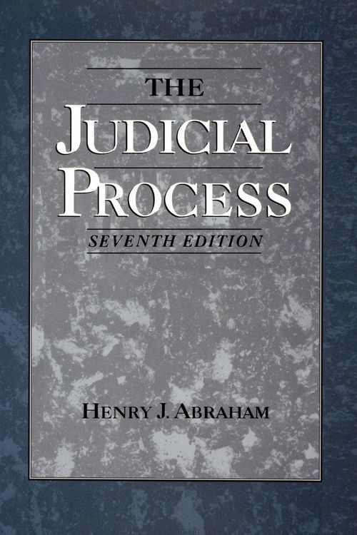 Produktbild: The Judicial Process