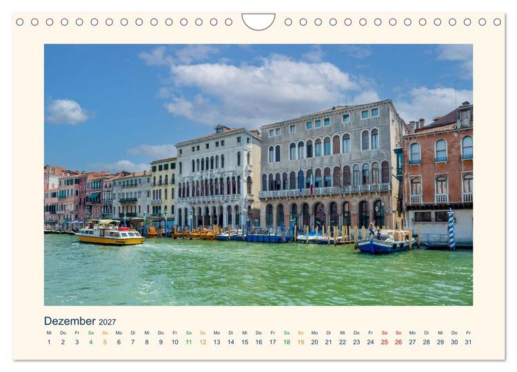 Produktbild: Venedig, die zeitlos Elegante (Wandkalender 2027 DIN A4 quer), CALVENDO Monatskalender