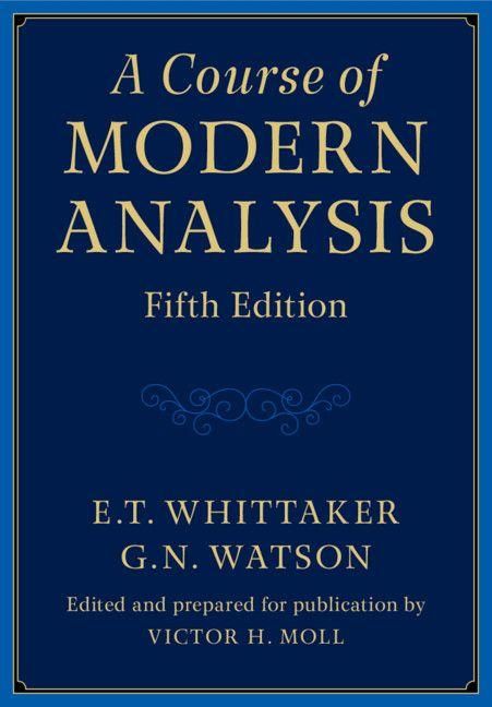 Produktbild: A Course of Modern Analysis