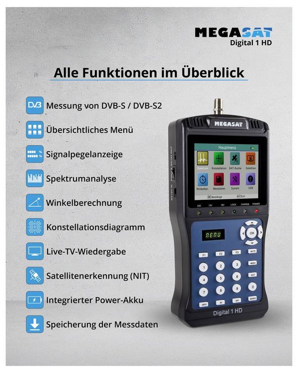 Produktbild: MegaSat Digital 1 HD SAT Finder