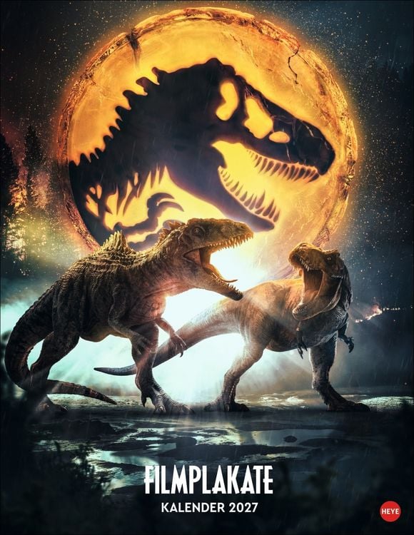 Produktbild: Jurassic Filmplakate Posterkalender 2027